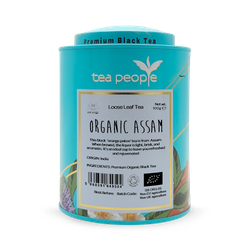 Tea People Organic Assam - Loose Leaf Black Tea - 100g Tin Caddy