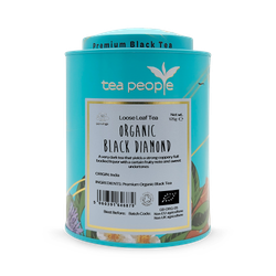Tea People Organic Black Diamond - Loose Leaf Black Tea - 125g Tin Caddy