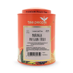Tea People Moringa Passion Fruit - Loose Leaf Fruit Tea - 125g Tin Caddy