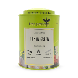Tea People Lemon Green - Loose Leaf Green Tea - 100g Tin Caddy