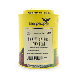 Tea People Dandelion Root and Leaf - Loose Leaf Herbal Tea - 125g Tin Caddy