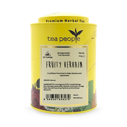 Tea People Fruity Vervain - Loose Leaf Herbal Tea - 75g Tin Caddy