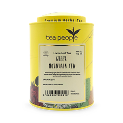 Tea People Greek Mountain Tea - Loose Leaf Herbal Tea - 50g Tin Caddy