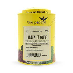 Tea People Linden Flowers - Loose Leaf Herbal Tea - 60g Tin Caddy