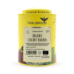 Tea People Organic Luxury Rooibos  - Loose Leaf Herbal Tea - 125g Tin Caddy
