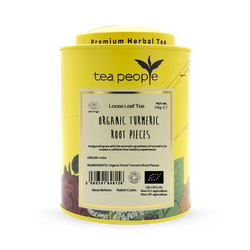 Tea People Organic Turmeric - Loose Leaf Herbal Tea - 125g Tin Caddy