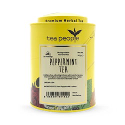 Tea People Peppermint Tea - Loose Leaf Herbal Tea - 60g Tin Caddy
