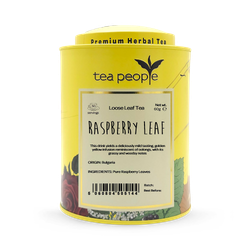 Tea People Raspberry Leaf Tea - Loose Leaf Herbal Tea - 60g Tin Caddy