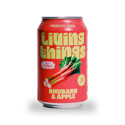 Living Things Rhubarb & Apple 4x330ml