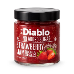 Diablo No Added Sugar Strawberry Jam 230g
