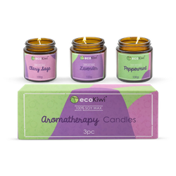 Scented Soy Candle Trio – 18% Essential Oil Content