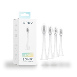Sonic Brush Heads White Silver x 4