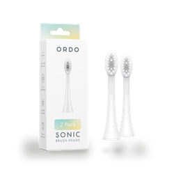 Sonic Brush Heads White Silver x 2