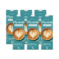 Plenish Organic Barista Soya Milk 6x 1L