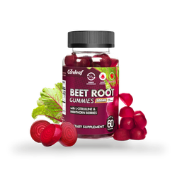 careleaf Sugar-Free Beetroot Gummies Peach Flavour 60 Gummies