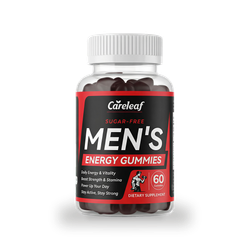 careleaf Sugar-Free Men's Energy Gummies Pomegranate Flavor 60 Gummies