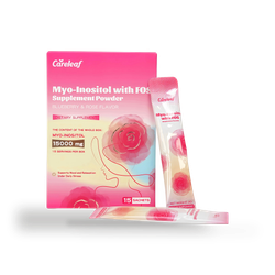 careleaf Myo-Inositol with FOS Supplement Powder Blueberry & Rose Flavor 15 Sachets