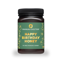 Manuka Doctor 70 MGO Manuka Honey 500g - "Happy Birthday Honey" Exclusive Label