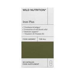 Wild Nutrition Food-Grown Iron Plus 30 Capsules