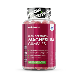 High Strength Magnesium Gummies – 300mg from 2900mg Mag Citrate, 60 Gummies