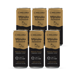 Melora Manuka Honey Infusion with Cinnamon & Apple 6x250ml
