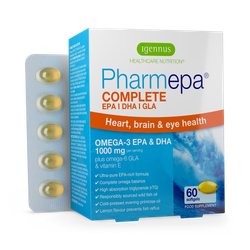 Pharmepa Complete rTG Omega-3 EPA & DHA 1000mg with GLA, IFOS Certified, 60 Softgels