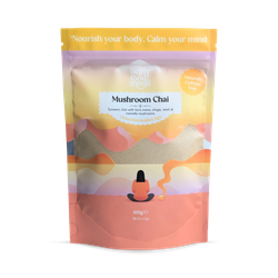 Better Food Mood Turmeric Mushroom Chai with Lion's Mane, Chaga, Reishi, Tremella Powder Blend for Latte 100g