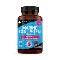 Marine Collagen Gummies with Vitamin C, Folic Acid & Biotin - 60 Gummies | Hydrolysed Pure Marine Collagen