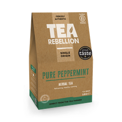 Tea Rebellion Pure Peppermint 12 Biodegradable Pyramid Bags