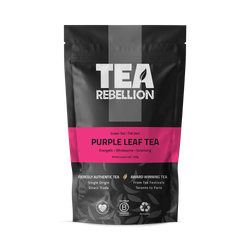 Tea Rebellion Purple Leaf Tea A Colour Changing Low Antioxidant, Low Caffeine Variant of Green Tea 200g