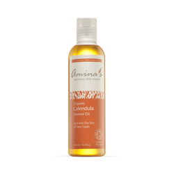 Amina's Natural Skincare Organic Calendula Shower Oil for Normal to Dry Skin 250ml