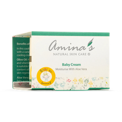 Amina's Natural Skincare Natural Aloe Vera Baby Cream for Face & Body 50ml