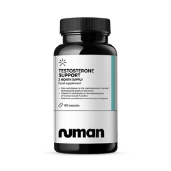 Numan Testosterone Support - Maca Root, Tribulus Terrestris, Zinc, Ginseng - Testosterone Supplements for Men, Essential Vitamins & Minerals - 1100mg per Serving - 180 Capsules