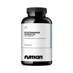Numan Glucomannan for Weight Loss Support – Feel Full & Reduce Appetite, Glucomannan Capsules 1000mg per Serving | Natural Fibre from Konjac Root, Vegan-Friendly | 180 Capsules | Made in The UK