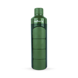 Supplement Place YOS Bottle | Pill Box & Water Bottle in One! | Green