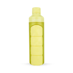 Supplement Place YOS Bottle | Pill Box & Water Bottle in One! | Yellow