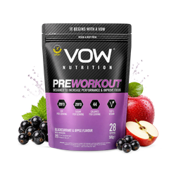 Vow Pre Workout Blackcurrant & Apple 500g Single