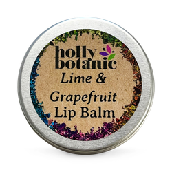 Holly Botanic Natural Lip Balm | Lime & Grapefruit | 14g