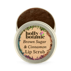 Holly Botanic Natural Lip Scrub | Brown Sugar & Cinnamon | 17g