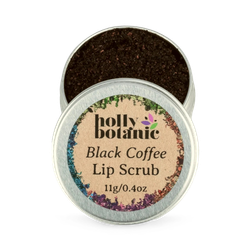 Holly Botanic Natural Lip Scrub | Black Coffee | 11g