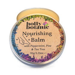 Holly Botanic Natural Nourishing Body Balm | Peppermint & Tea Tree | 95g