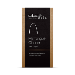 Urban Veda 100% Copper Tongue Scraper, Pure Ayurvedic Oral Detox to Freshen Breath and Remove Toxins
