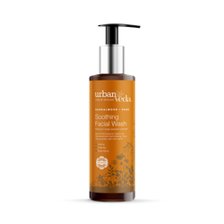 Urban Veda Soothing Sandalwood Face Wash, Ayurvedic Daily Facial Cleanser for Delicate, Normal to Dry Skin 150ml