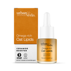 Urban Veda Omega-Rich Oat Lipids Ceramide Booster, Natural Face Oil for Sensitive and Eczema-Prone Skin 15ml