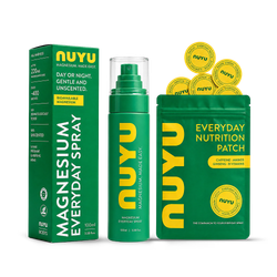 NUYU Magnesium Everyday Spray & Nutrition Patches (30) + Audio Magnesium Playlists