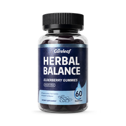 Careleaf Herbal Balance Elderberry Gummies Cranberry Flavor 60 Gummies