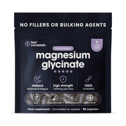 Feel Complete Magnesium Glycinate - High Strength 1364mg - 100% Clean - 90 capsules