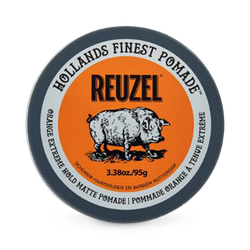 REUZEL Orange Extreme Hold Matte Pomade, Natural Finish 95g
