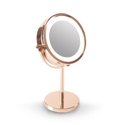 Rio Rose Gold 24 LED Makeup Mirror with mini removable 10X Magnifying Mirror