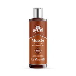 Muscle Massage Bath & Body Oil Aromatherapy Massage Oil with Ginger, Eucalyptus & Rosemary for Tired Muscles 250ml